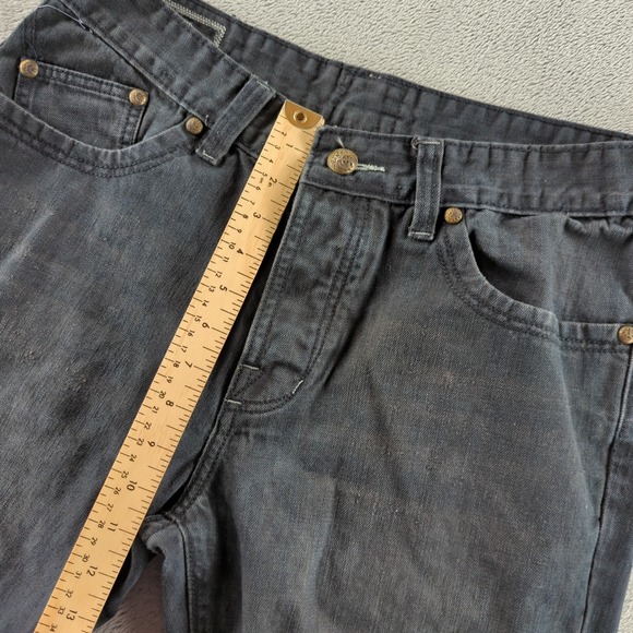 Rock & Republic Jeans Mens 34 (Fits 32x31) Black Faded Straight Distressed Y2K - Picture 8 of 11